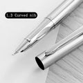 Penna stilografica metallica con punta curva 0.38/0.8/1.3 mm – Lusso per…