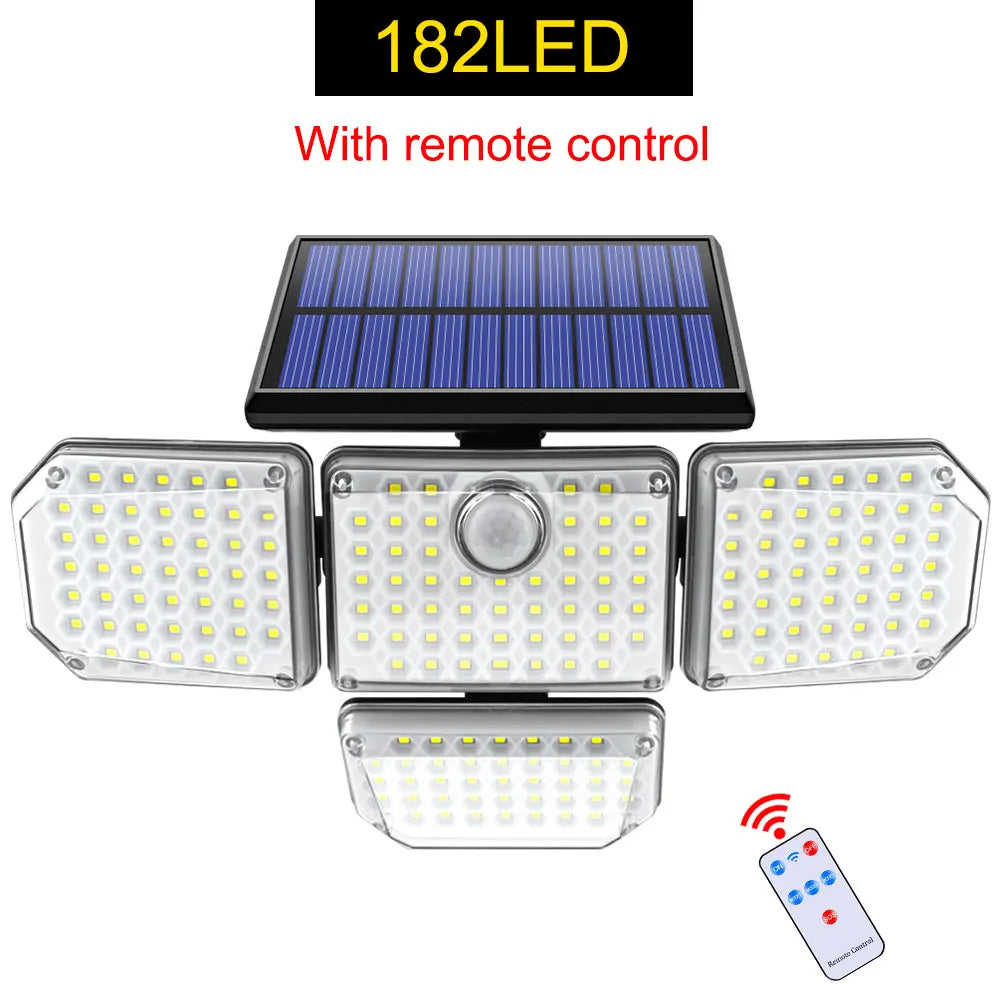Lampada Solare da 20W IP65 con Testa Regolabile e 3 Modalità