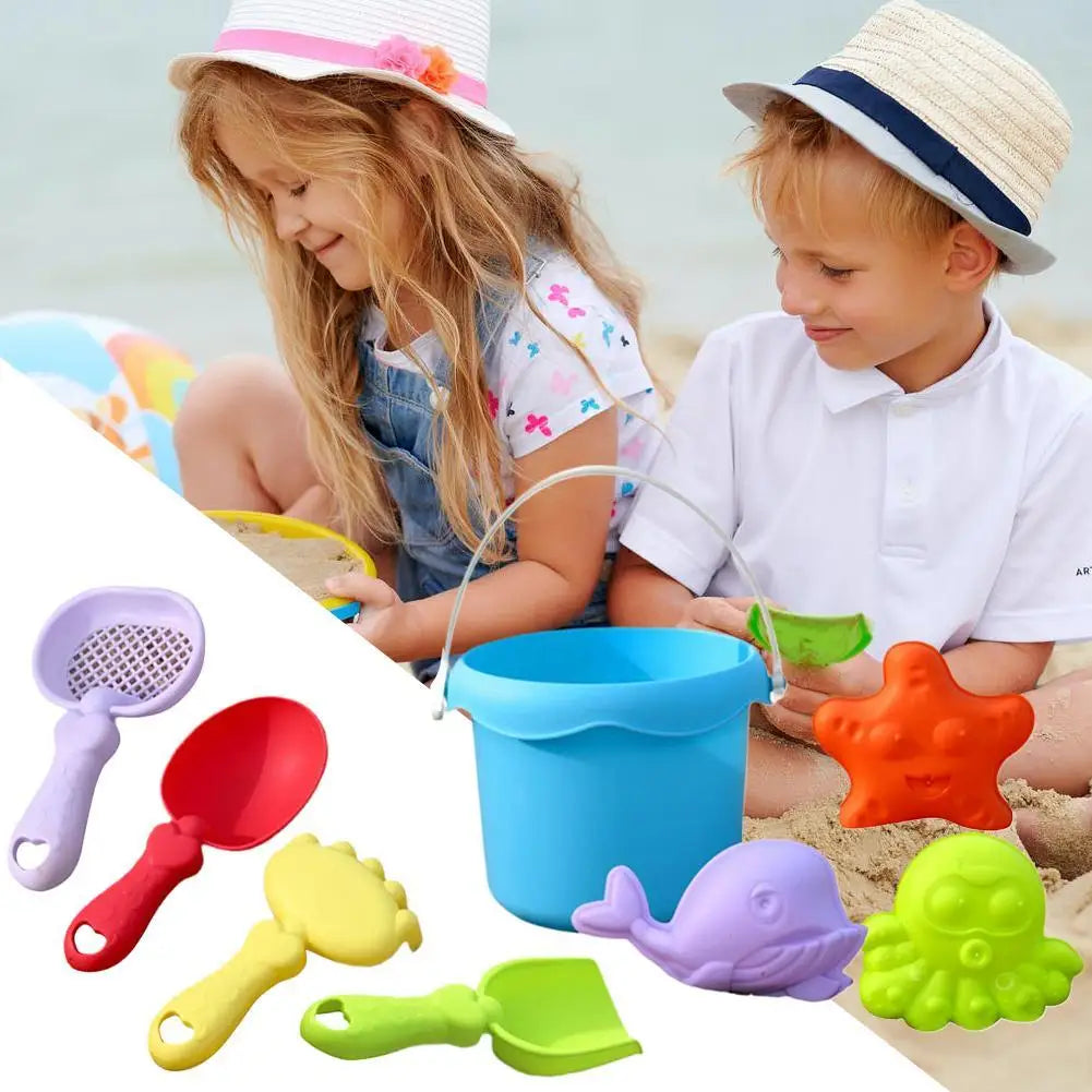 Set Gioco da Spiaggia per Bambini – Secchiello, Paletta, Rastrello e…