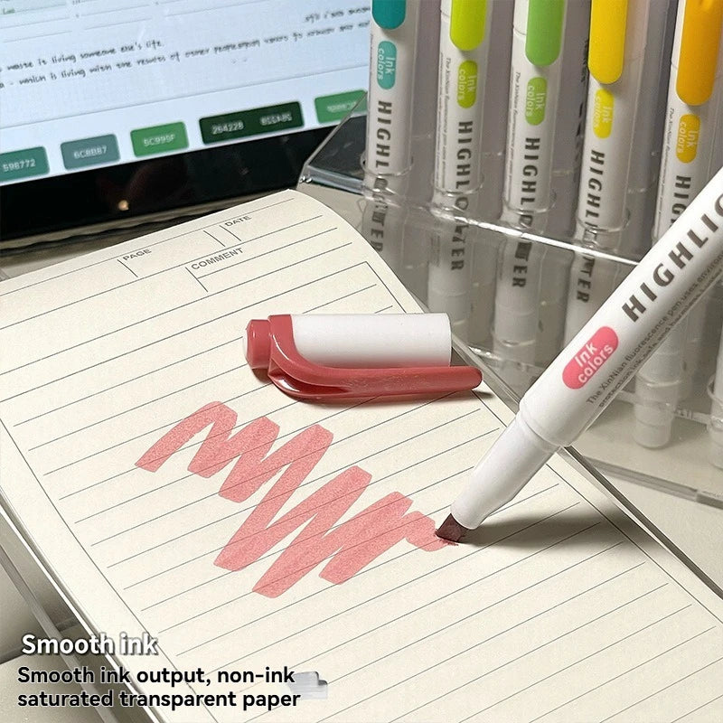 Set di Evidenziatori Fluorescenti 12 colori – Penna per studenti e…