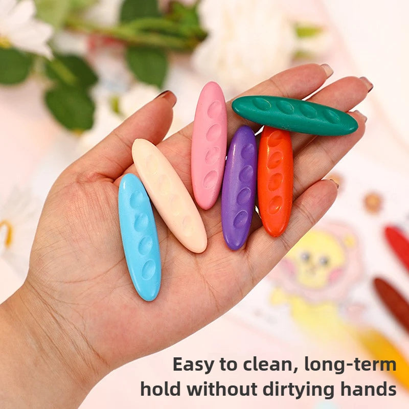 12/24/36 washable toddler crayons – non‑toxic, no‑mess, hole‑type for kids