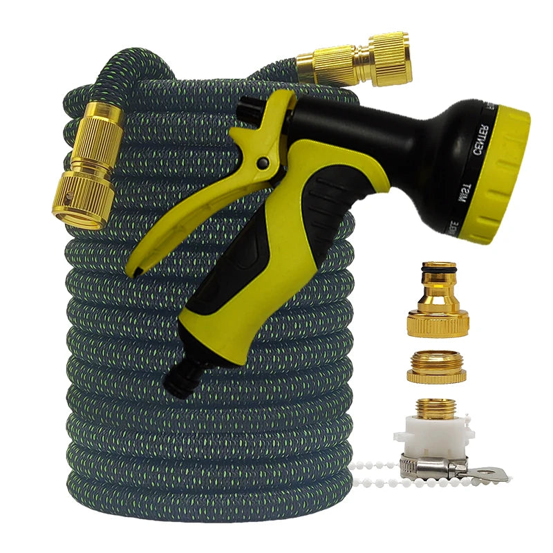 Tubo da giardino espandibile 2,5‑30 m – pressione, flessibile e anti‑corrosione