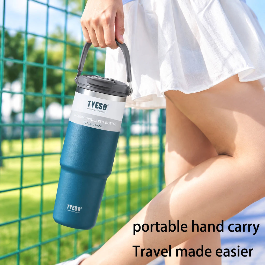 Thermos in acciaio inox 600‑1200 ml con doppio isolamento e tappo multifunzione