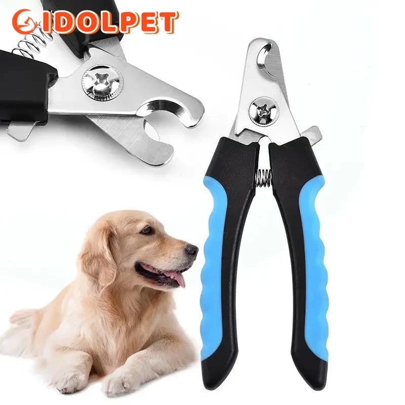 Tagliaunghie per cani e gatti con guardia di sicurezza – acciaio inox