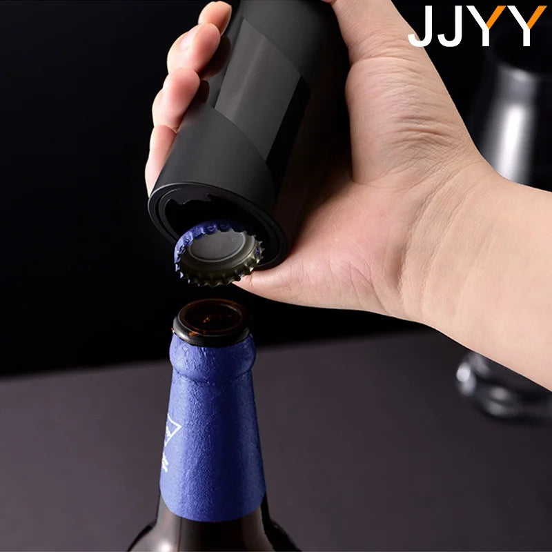 Apribottiglie magnetico automatico per birra e soda – porta tappi e resistente