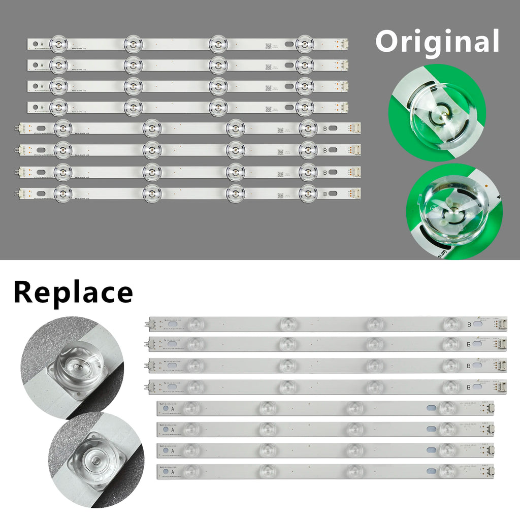 Striscia LED retroilluminazione 825 mm per TV 42" – Compatibile con 42LB580,…