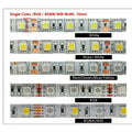 Striscia LED 5050 5 m 12‑24 V RGB/bianco caldo, impermeabile e flessibile