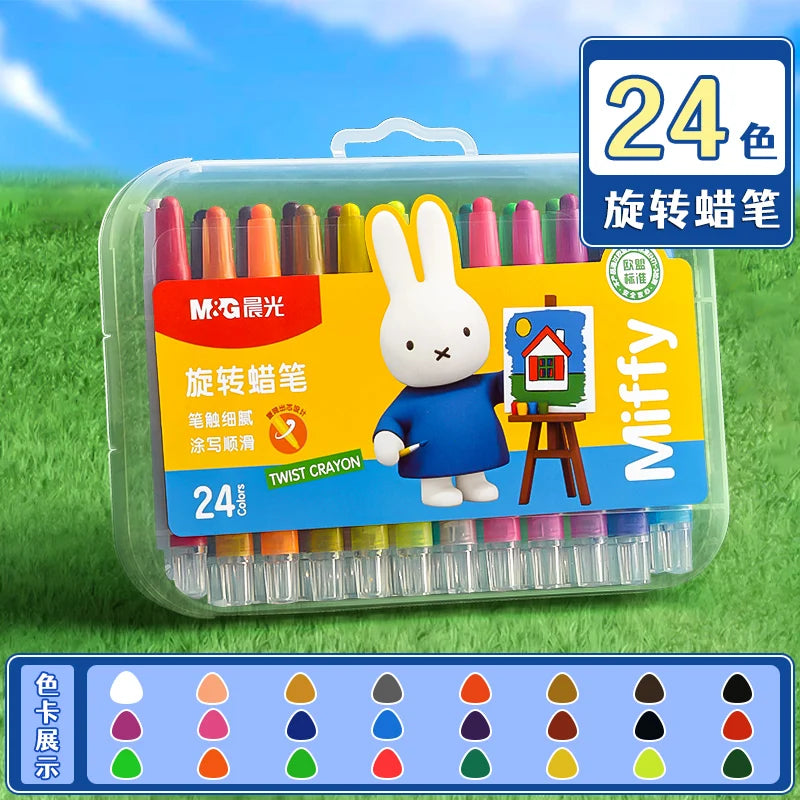 Crayons Girevoli M&G in Scatola PP, 12/24/36/48 Colori per Disegni