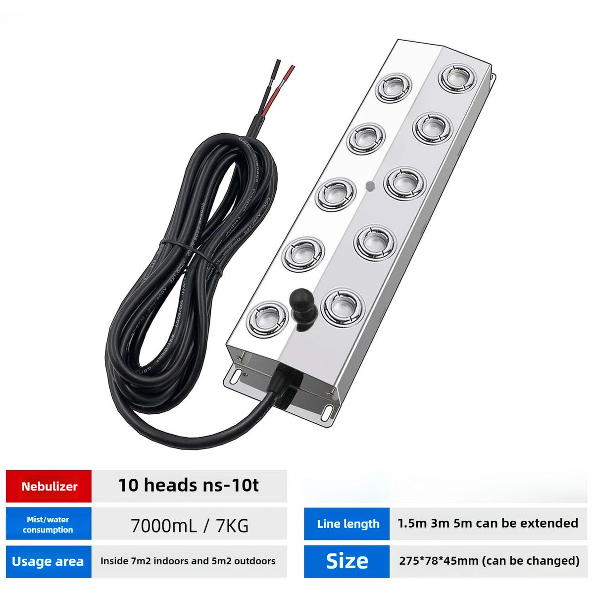 Umidificatore Ultrasonico Industriale 48V con 12 Testine – Nebulizzatore per…