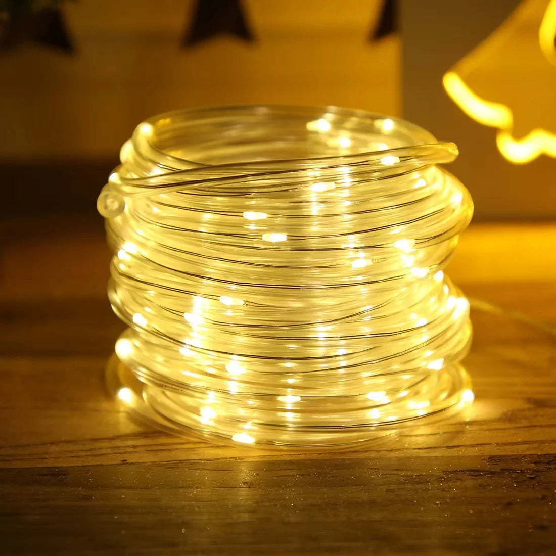 Filo LED Solare da Giardino, impermeabile, 32 m/22 m/12 m/7 m – luce natalizia