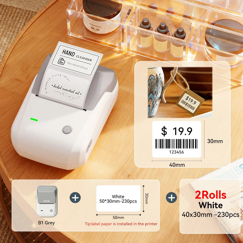 Stampante Etichette Termica Bluetooth Portatile Niimbot B1/B1 PRO