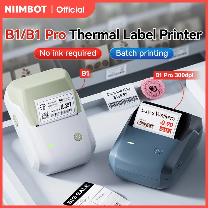 Stampante Etichette Termica Bluetooth Portatile Niimbot B1/B1 PRO