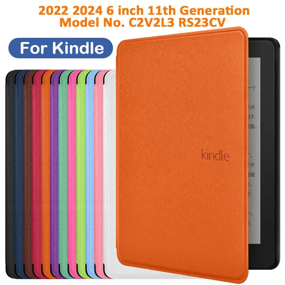For Kindle 2024 2022 11th Generation 6 Inch Case Model No. RS23CV C2V2L3 Protective Shell Protector Cover Pouch Funda Accessory