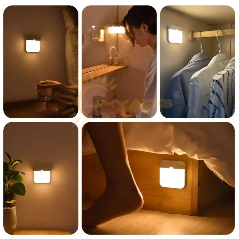 Lampada LED a Sensore di Movimento USB – Luce Notturna Ricaricabile per Casa