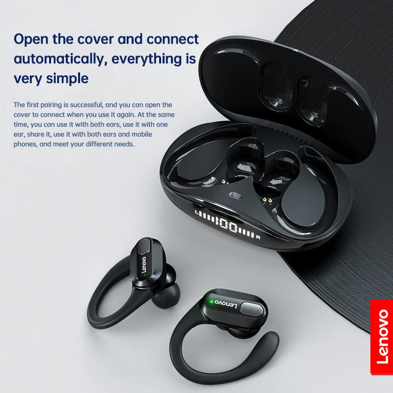 Cuffie Sport Wireless Bluetooth 5.3 con Microfono, LED Power Display