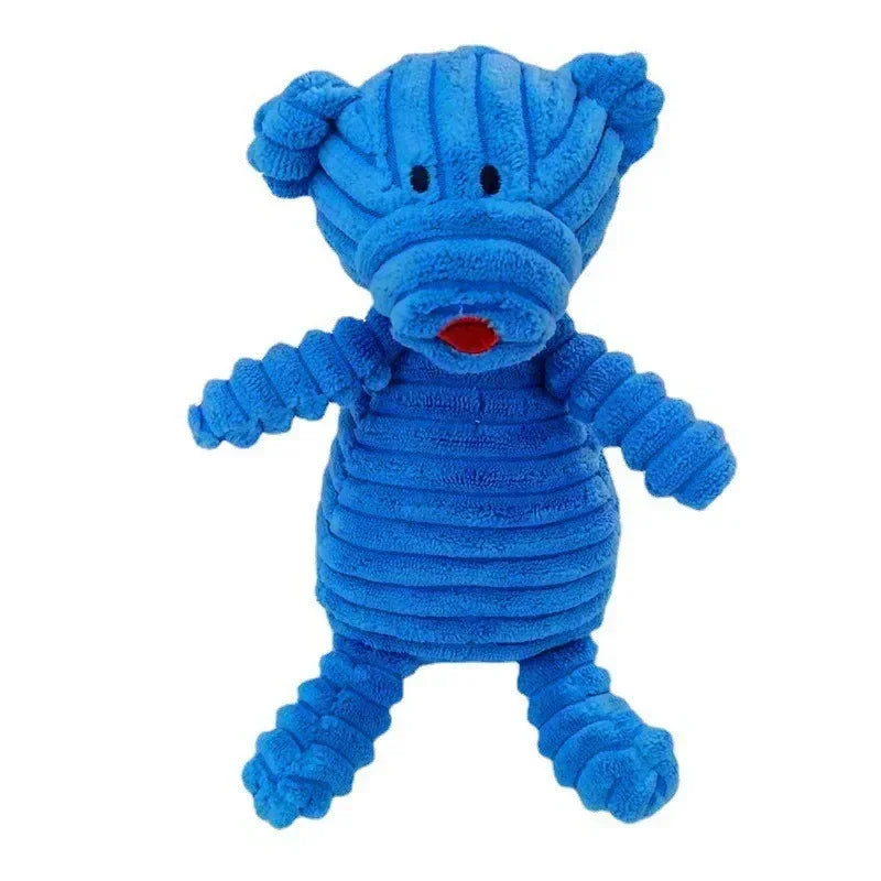 Giocattolo peluche a forma di animale per cani – morso resistente e suono