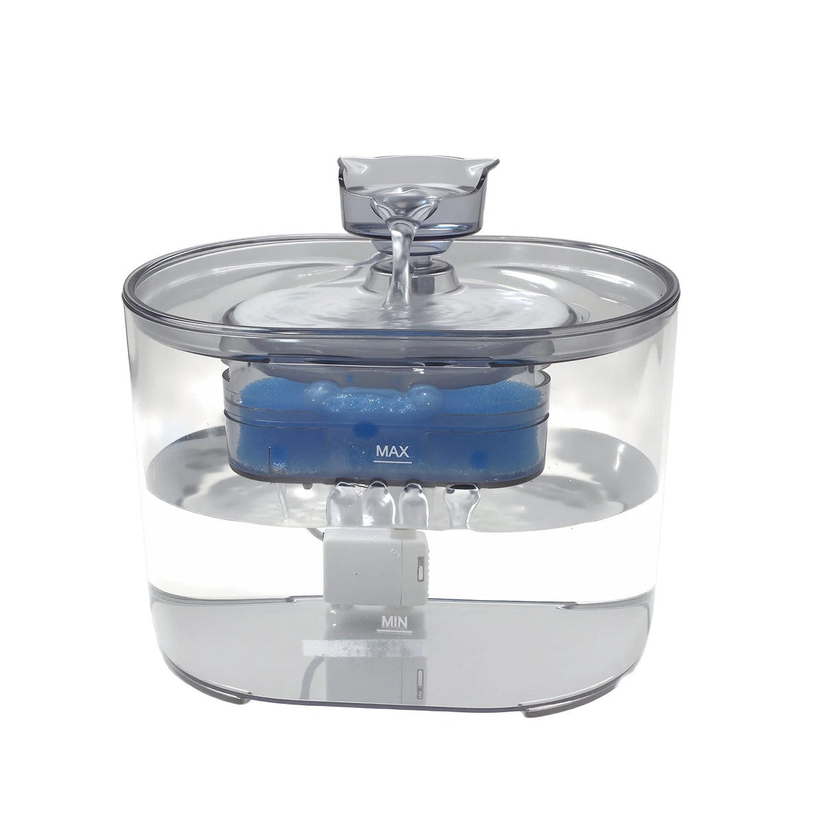Fontana per Gatti Silenziosa USB 2,2L – Distributore d'Acqua Automatico