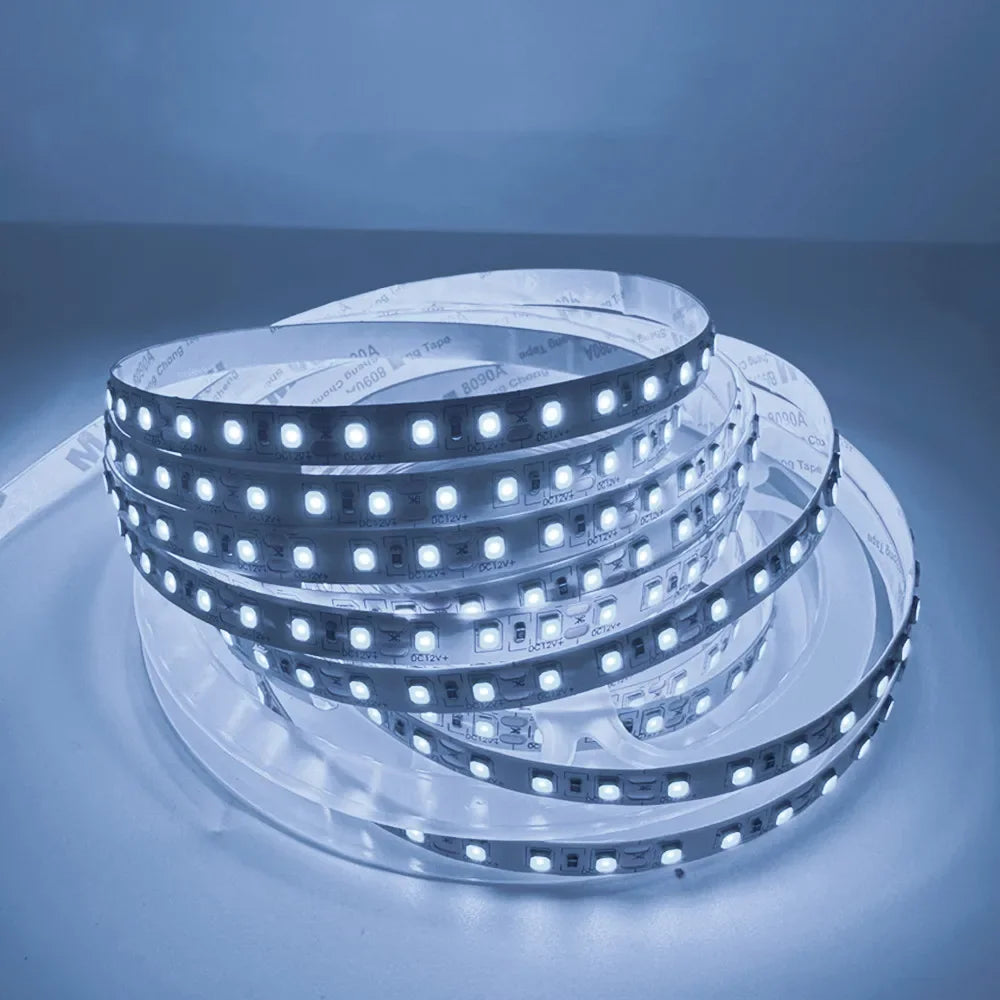 1/2/3/5/10m/lot 10mm PCB 2835 SMD 1200 LED Strip tape DC12V 24V ip20 Non waterproof Flexible Light 240 leds/m,180 leds/m,