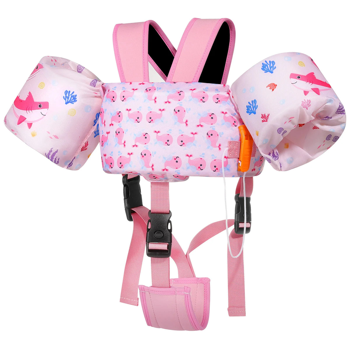 Gilet de sauvetage pour enfants avec sangle réglable et sifflet de…