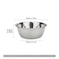 Ciotola Acciaio Inox per Cani e Gatti – Taglia Universale 11-19 cm