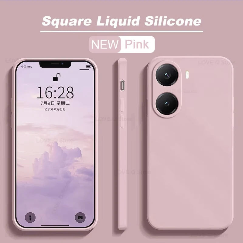 Cover Silicone Liquido Shockproof per Xiaomi Poco X7 X8 Pro Max