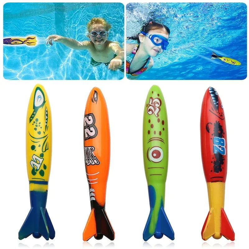 Gioco d'Acqua per Piscina: Squalo Rocket Tiro e Immersione 3-12 anni
