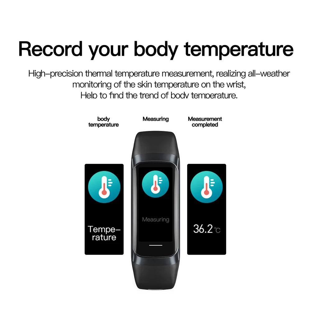 Smartwatch AMOLED 1,1" con monitor temperatura corporea, cardio e 25 sport,…