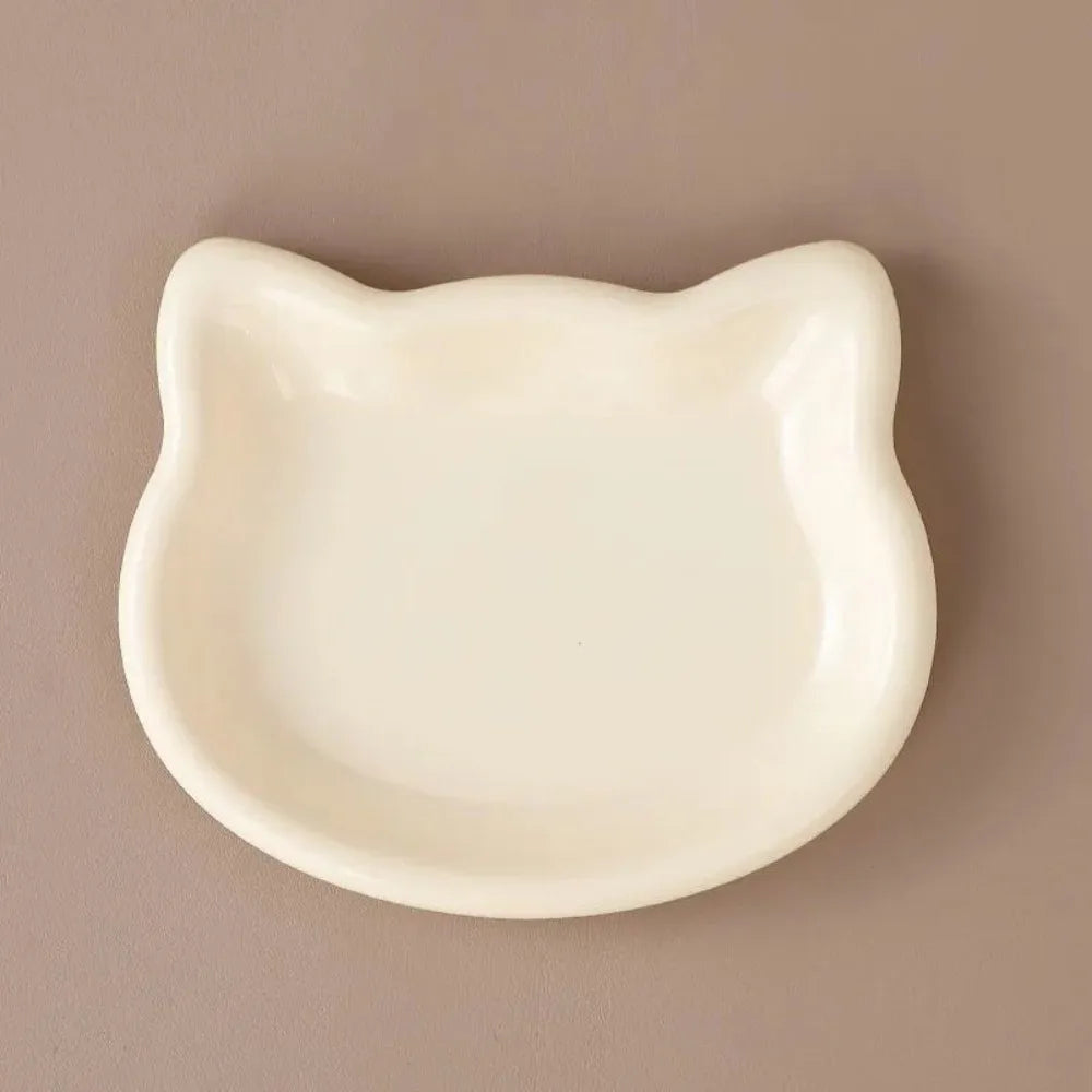 Ciotola per gatto a forma di gatto antiscivolo in plastica – 4 colori