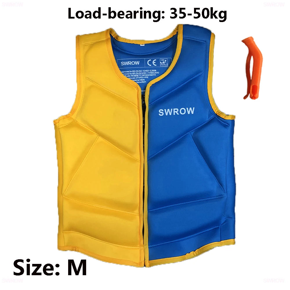 Neoprene buoyancy vest for adults and children – water sports