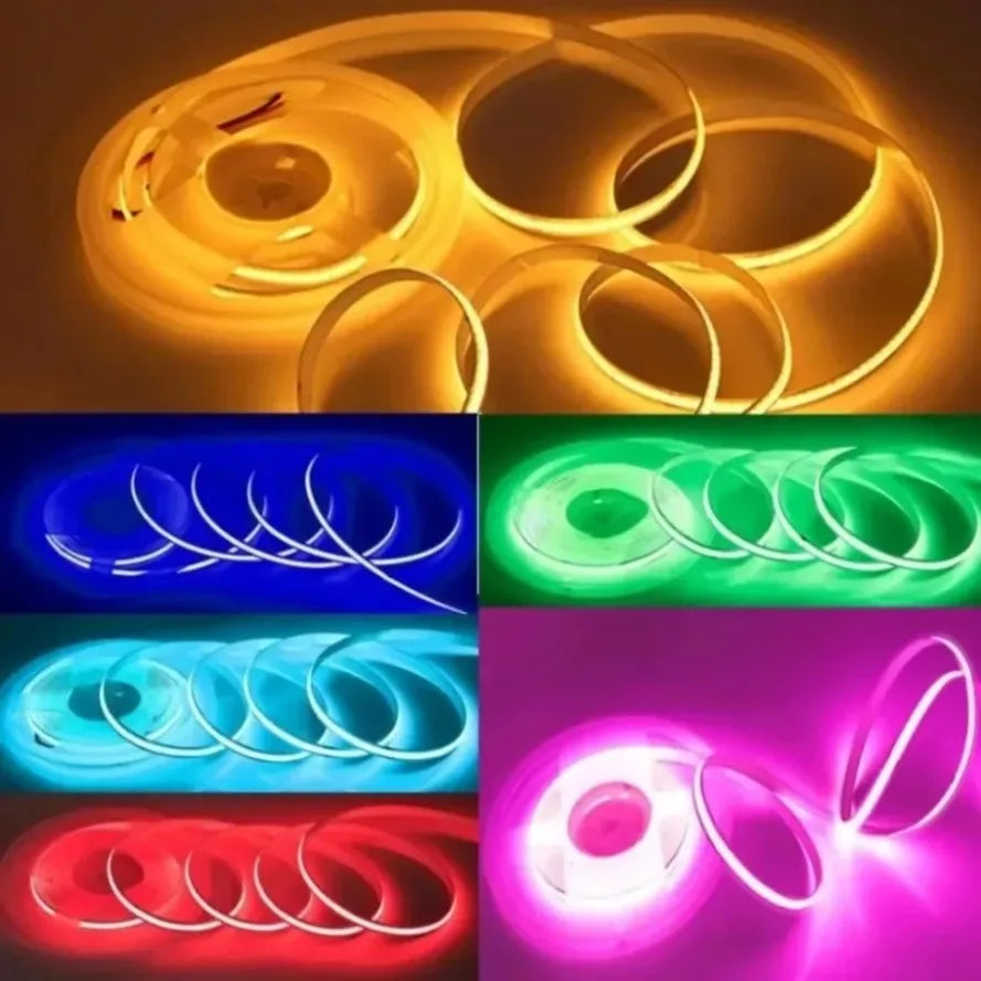 Striscia LED COB 320 Leds/m 8 mm 12‑24 V – Alta luminosità, colori…