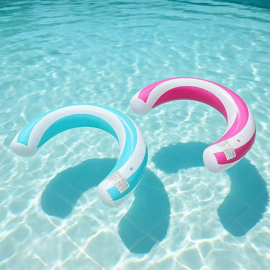 Ciambella gonfiabile a forma a U a strisce per nuoto, design ad arco in PVC…