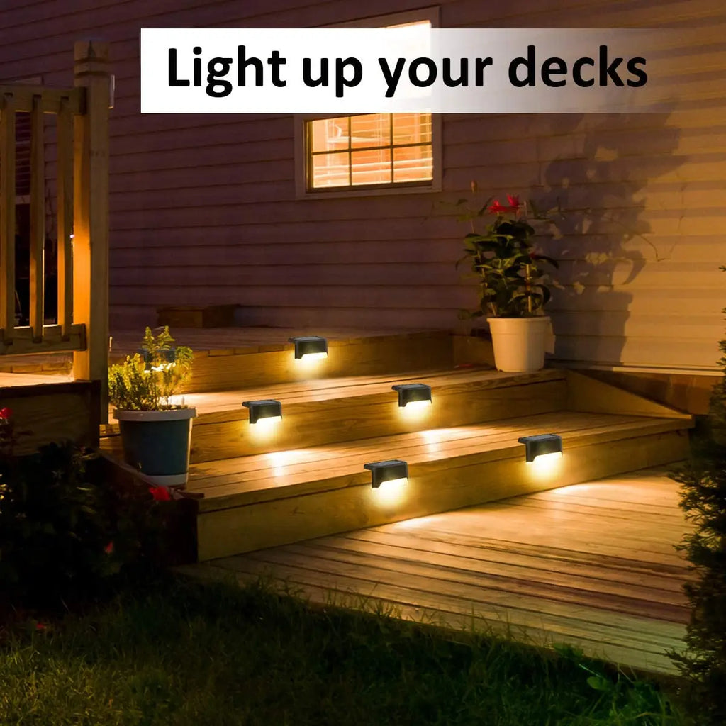 Luci LED Solari 4/8/12/16 pcs – Illuminazione impermeabile per scale e giardino
