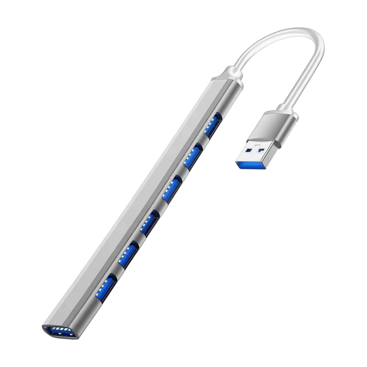 Hub USB 7 porte USB‑C 3.0, multi‑porta per MacBook, PC e laptop