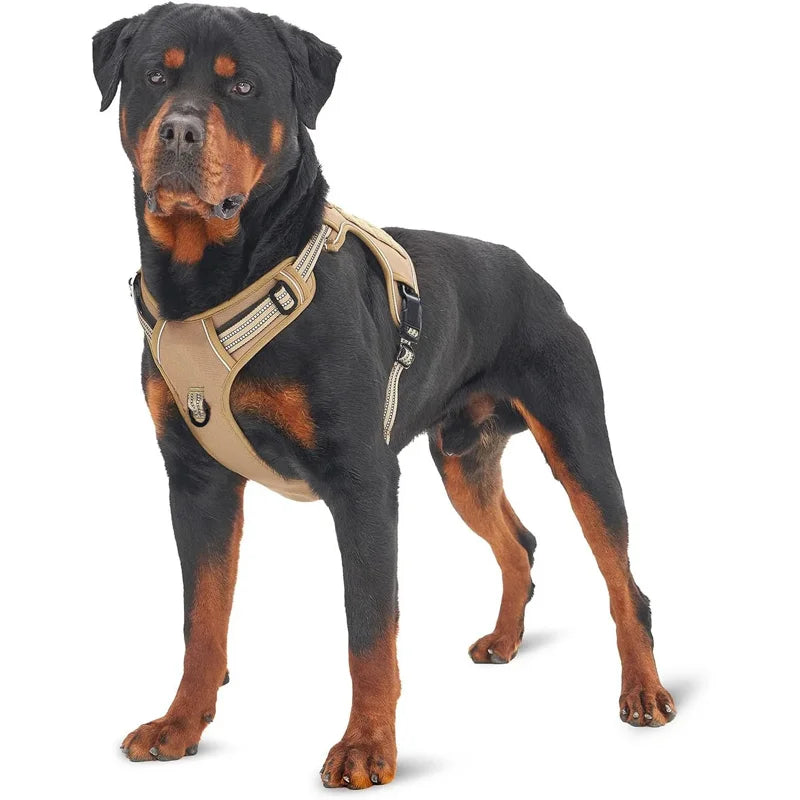 Imbracatura tattica per cani grandi, resistente, riflettente e con maniglia