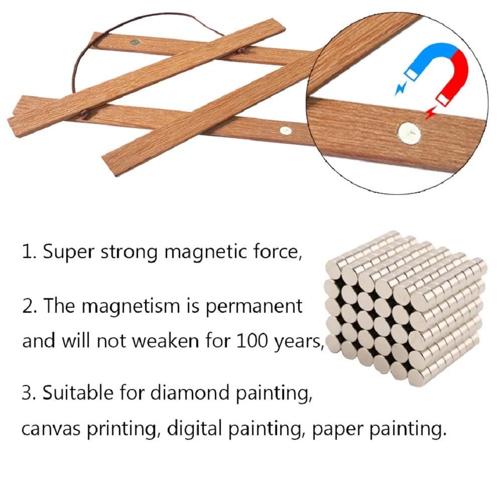 8 Colors Wood Photo Frame Black White Canvas Frame 21 30 40 50cm Magnetic Poster Hanger Teak Pine Wood Scroll Painting Frame