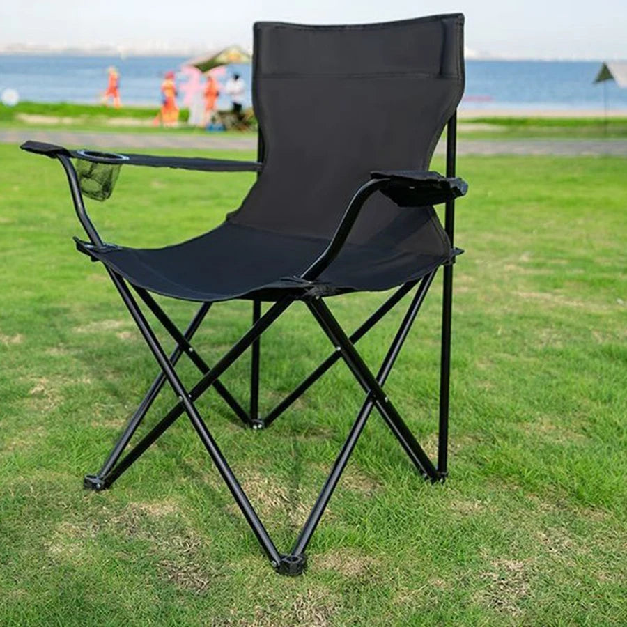 Sedia da campeggio pieghevole, leggera e resistente, per spiaggia e pesca
