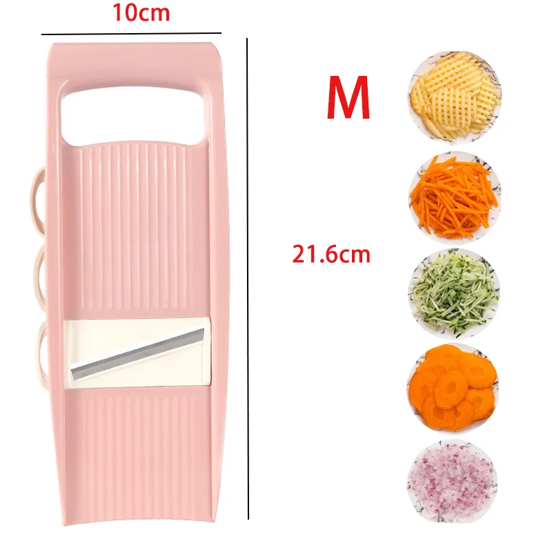 Mandolina 5-in-1 Manuale per Verdure e Frutta – Affetta, Grattugia e Taglia