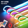 Striscia LED RGB 5V USB con Telecomando – Neon Flessibile Impermeabile