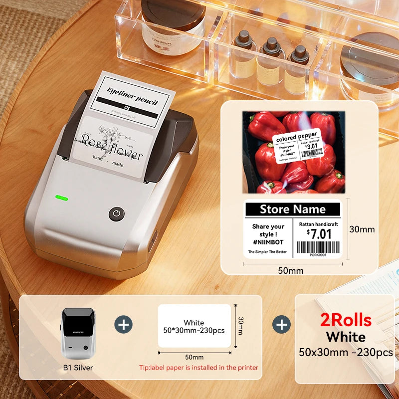Stampante Etichette Termica Bluetooth Portatile Niimbot B1/B1 PRO