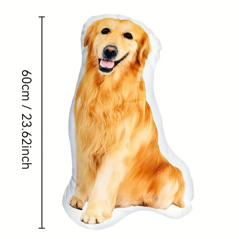 Cuscino per Animali Personalizzato con Foto – Immagine 3D su Entrambe le Facce
