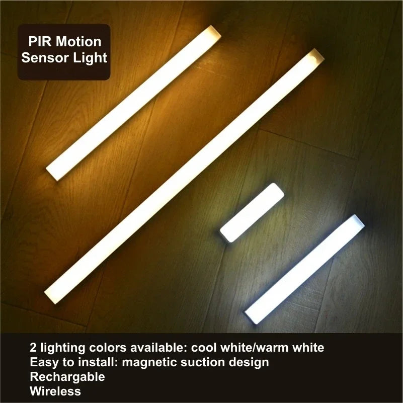 Lampada LED con Sensore PIR e Batteria Ricaricabile – Uso Interno ed Esterno