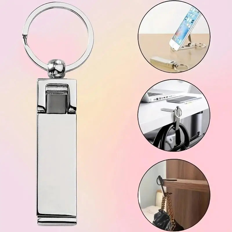 Gancio multiuso per borsa e handbag, pieghevole da tavolo con moschettone