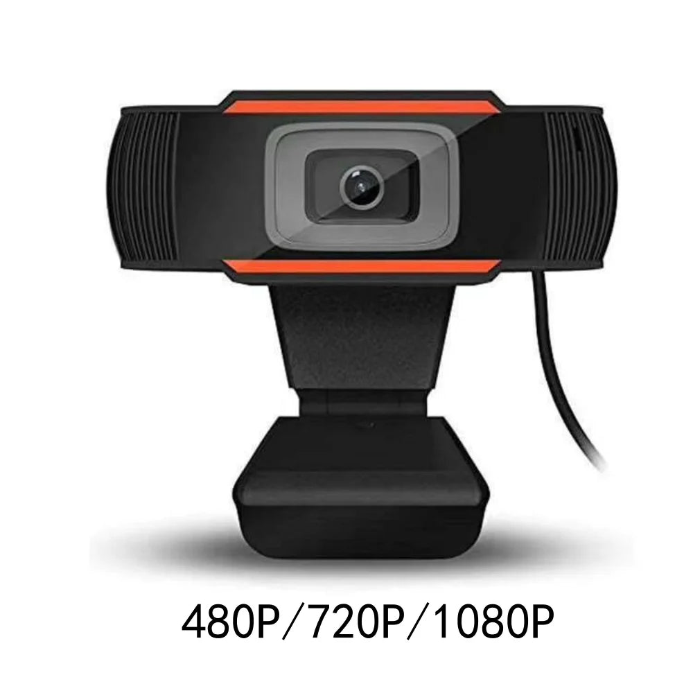 Webcam HD USB 1080p con microfono integrato e rotazione 30° per PC e laptop