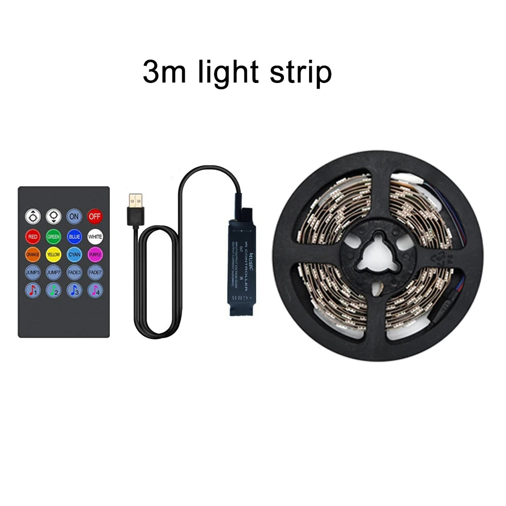 Striscia LED RGB USB per TV 15‑80 pollici con sincronizzazione musica