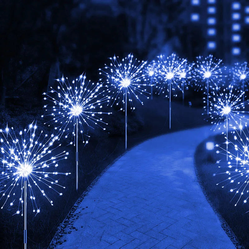 Luci Solari a Fuochi d'Artificio per Giardino – LED Waterproof IP68