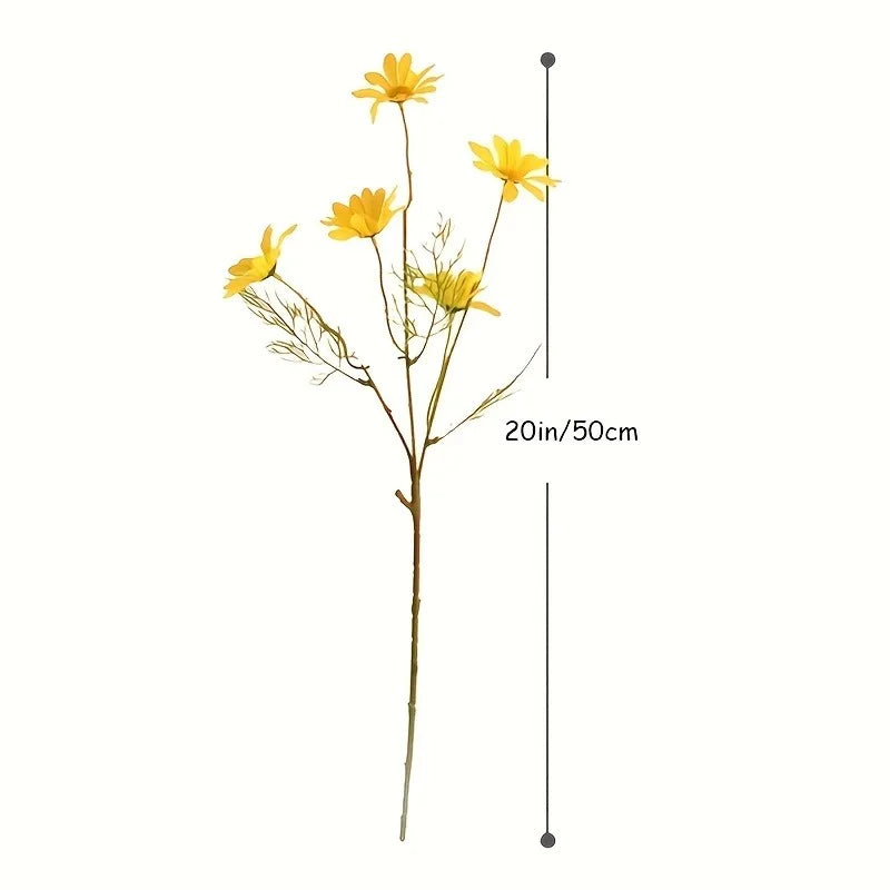 Bouquet di margherite artificiali 50 cm – 1/2/3 pezzi per decorazioni casa e…