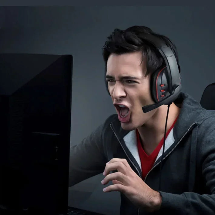Cuffie Gaming con Microfono da 3,5 mm, Noise Cancelling, Compatibili PS4 e PC