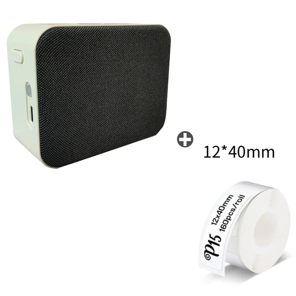 Stampante termica portatile Mini P15 Bluetooth per etichette 15 mm