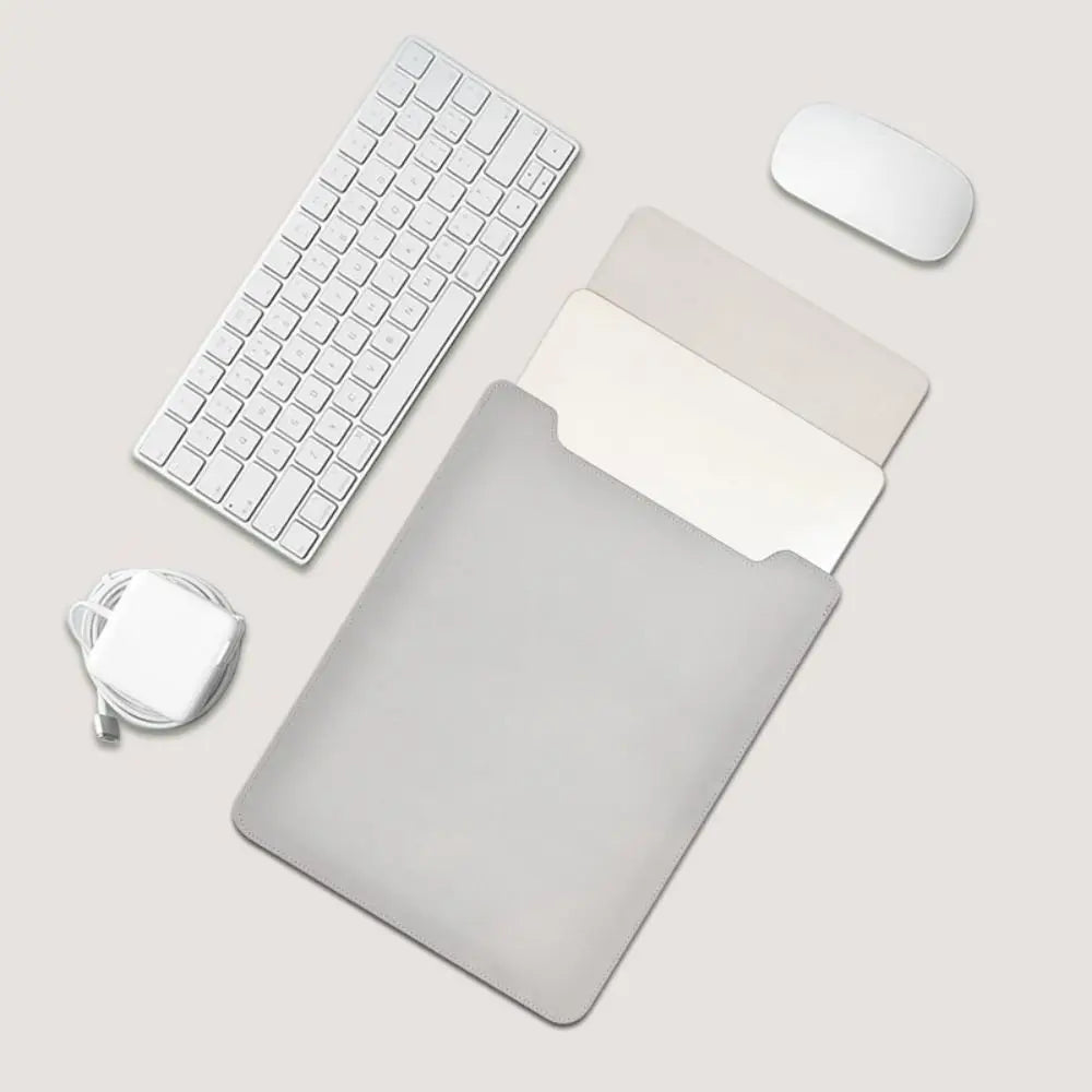 Cover Protettiva per Laptop 13-15 Pollici, Sleeve Ultra Sottile in PU Leather