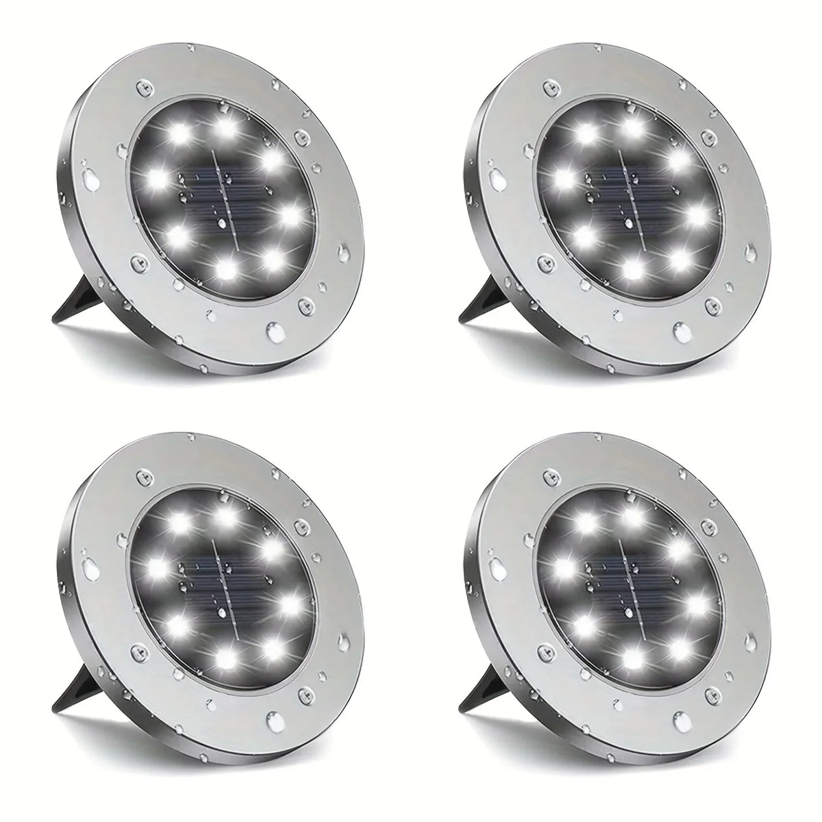 Lampada da Giardino Solare IP68 LED per Sentieri e Patio
